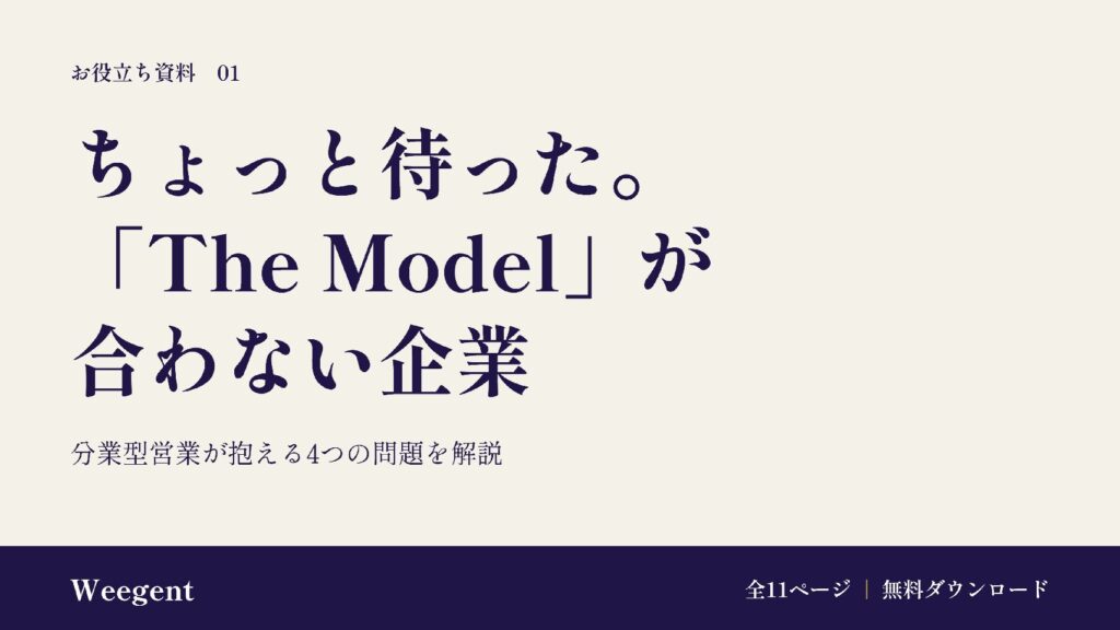 「The Model」が抱える問題
